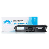 Moustache TN433C HL L8260CDW Brother TN433C Compatible Cyan Toner Cartridge High Yield 4000 Pages Moustache