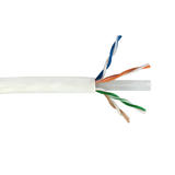Cab BK C6AST 4WH Cat6 6a Network Ethernet Cable 1000ft 4pr Cat6A 10Gig UTP stranded 24AWG bulk cable FT4 CMR White