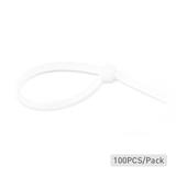 PrimeCables Cab CHS 5 WH Cable Organizers Cable Tie 14 inch 50LBS 100pcs Pack White PrimeCables