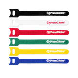 PrimeCables Cab MGT 150 6PCS Cable Organizers Hook Loop Fastening Cable Ties Mix Color 6 inch 6pcs pack PrimeCables