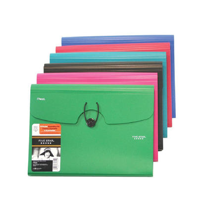 Five Star® 13-Pocket Poly Expanding File Assorted Colors 210211