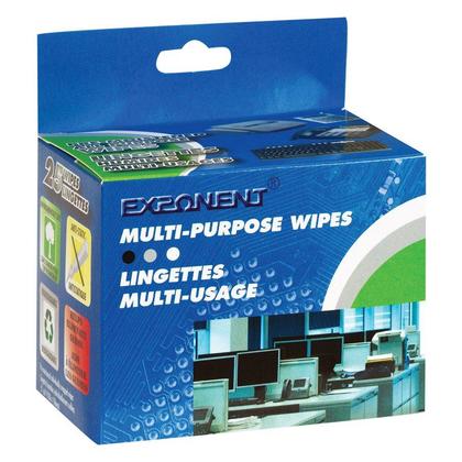 Exponent Multi-Purpose Cleaning Wipes, 25 Pieces/Box