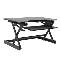 Rocelco Cab EADR ALL Monitor Desk Mounts EADR Sit To Stand Height Adjustable Desk Riser with Easy Up Down Handles Rocelco