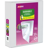 Avery 099 34075 Binders Avery Durable View Binder Slant D rings White