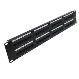 PP 48C5E 110 Patch Panels 48 Port CAT5e Patch Panel 19 Rackmount 2U 110 Punch Down