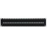 No Brand PP 48C5 PT Patch Panels 48 Port CAT5e Patch Panel 19 Rackmount 2U Pass Through