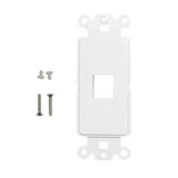 No Brand WP D1P WH Decora Wall Plates and Straps Decora Strap 1 Port Keystone White