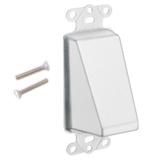 No Brand WP DPT WH Decora Wall Plates and Straps Decora Insert Plate Pass Through White