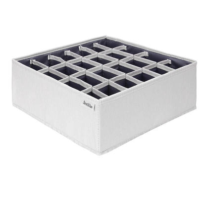 Closet Organizer Sock Storage 24 Cell Collapsible Drawer Each Lattice 2 3/4" x 2" - SortWise®