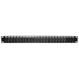 PP 24C6A JK Patch Panels 24 Port Cat6A Patch Panel 19 Rackmount 1U 110 Punch Down