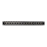 No Brand PP XLR 8F8M Patch Panels 8 Port XLR Female 8 port XLR Male patch panel 19 inch rackmount 1U