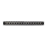 No Brand PP XLR 12F4M Patch Panels 12 Port XLR Female 4 port XLR Male patch panel 19 inch rackmount 1U