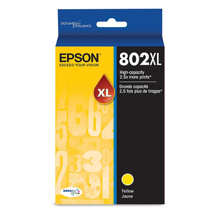 Epson T802XL T802XL420 cartouche d'encre jaune