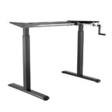 Manual Sit to Stand Adjustable Desk Riser Frame (Table Top Not Included), Black - PrimeCables®