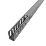 WD 1020 GY Cable Organizers 6ft Plastic Wiring Duct with Cover 1x2 Grey