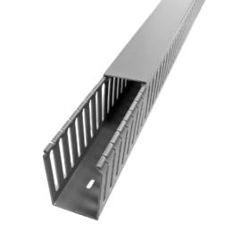 WD 2030 GY Cable Organizers 6ft Plastic Wiring Duct with Cover 2x3 Grey