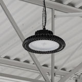 Rayonled RO HBL01 200W Commercial Industrial LED Light UFO 200 Watt LED Highbay Lights Ultra Efficient 135 Lumens to Watts Hi