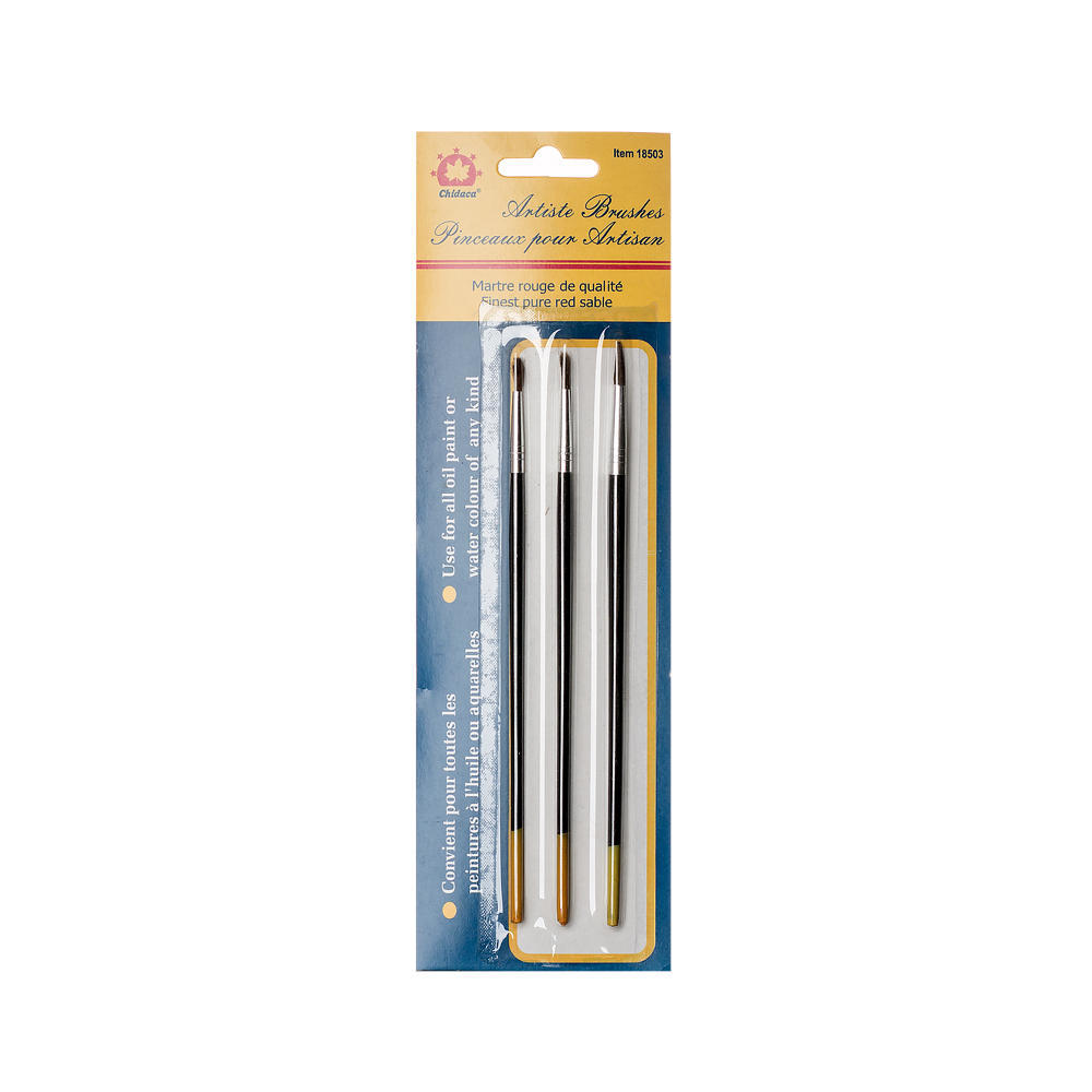 Artist Brushes art,craft, hobby 3 pcs set 1 pcs of pack