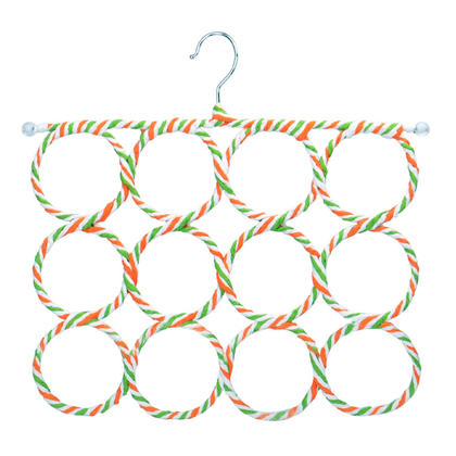 Loop Scarf & Tie Hanger 12 Storage Closet Organizer, 1 Randomized Color Per Pack - SortWise®