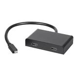 Monoprice Canada cab 21975 Audio Video Splitters 2 Port Mini DisplayPort 1 2 to HDMI Multi Stream Transport MST Hub Monoprice