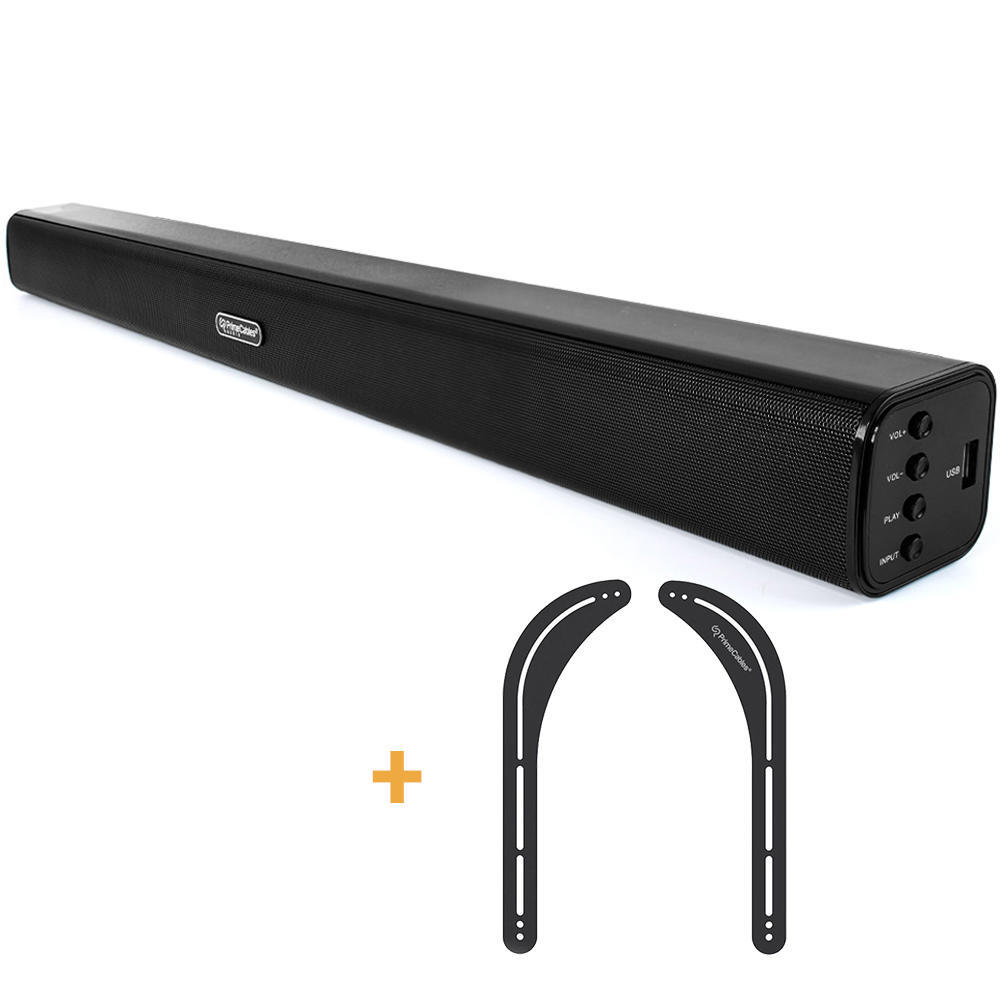 Stereo Bluetooth Sound Bar with Universal Sound Bar Mounting Bracket