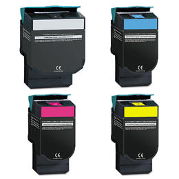C544X2KG C544X2CG C544X2MG C544X2YG Combo X544dn Lexmark C544X2 C544X1 Remanufactured Black Toner Cartridge Combo Extra High 