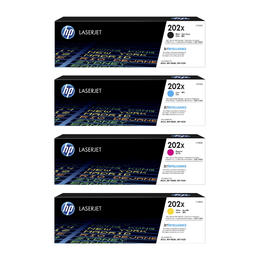 HP HP 202X OEM Value Pack Color Laserjet Pro M254DW HP 202X Original Toner Cartridge High Yield Combo BK C M Y