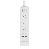 PrimeCables Cab BU3UW AC Power Adapters Wi Fi Smart 3 Outlets Power Strip Surge Protector App Controlled 2 USB Fast Charging 