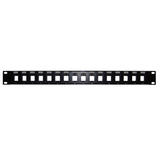 Cab PP 16KS 1U Patch Panel 16 port Keystone Patch Panel 19 Rackmount 1U Unloaded