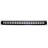 Cab PP 24KS 1U Patch Panel 24 port Keystone Patch Panel 19 Rackmount 1U Unloaded