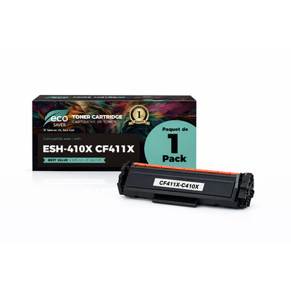 Compatible HP 410X CF411X Cyan Toner Cartridge High Yield- Eco-saver