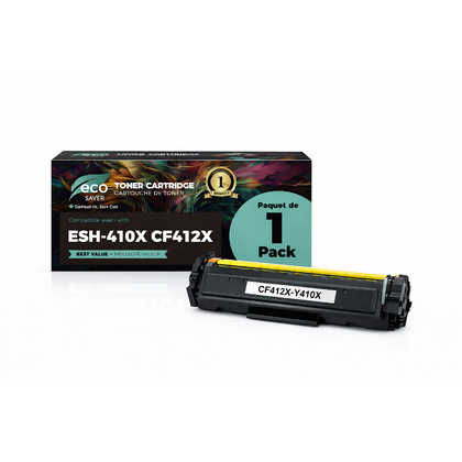Compatible HP 410X CF412X Yellow Toner Cartridge High Yield- Eco-saver