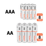 LIVINGbasics CAB ALK AAA 8B All Battery Charger AAA 8Pcs box Alkaline Battery LIVINGbasics