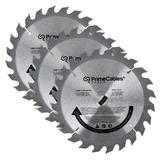 PrimeCables Cab SawBlade 001 Tools Testers 6 1 2 24T Circular Saw Blade 3Pcs Pack PrimeCables