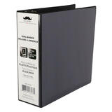 Moustache MOS 321D230PD Binders 3 D Ring Binder Letter Size Labor Saving Design Black Moustache