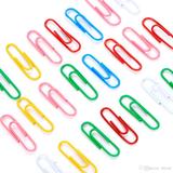 Moustache MOS AS Colors Clips Pins and Rubber Bands 1 Paper Clips Assorted Colors 100 pcs Box Moustache
