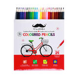 5617e Moustache MOS HQ6024L Art Markers Crayons Coloured Pencils Hexagonal Color Pencils Set 24 Assorted Colors Box Moustache