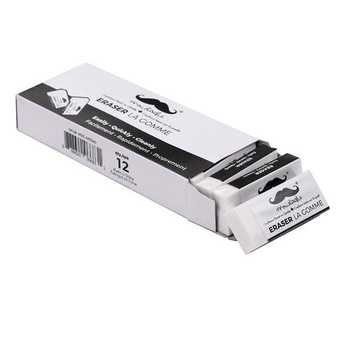 Premium Eraser Clean, SmudgeFree Graphite Removal Moustache®