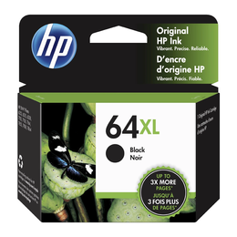 HP HP 64XL BK OEM ENVY Photo 7855 HP 64XL N9J92AN Original Black Ink Cartridge High Yield