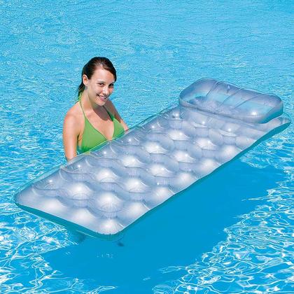 Metal Tech Lounge Inflatable Pool Float, 74"x28" 1Pc