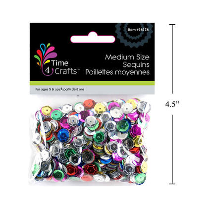 Multi Colored Craft Cup Sequins for Crafts, Sewing, Sequin Slime, Wedding Decoration, Medium Size