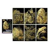 Other Brands LVC 16042 Coloring Books Acc Foil Art Kit 5 8 x 8 27 Gold Foil 1 randomized style per pack
