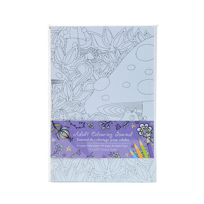 Adult Coloring Journal, 64 Pages, 5" x 8.25", Random Style - Time 4 Crafts