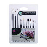 Other Brands LVC 16327 Paint Supplies Time 4 Crafts 15 pc Artist Brushes clam shell