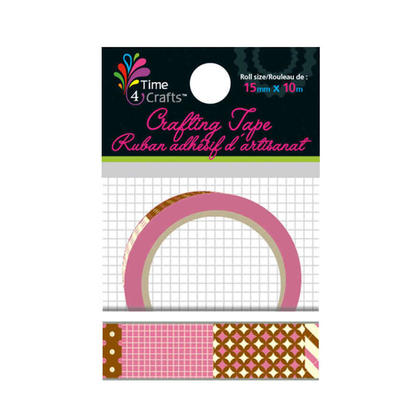 Ruban décoratif pour bricolage, 15mm x 10M - Time 4 Crafts