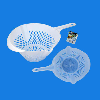 Plastic Colander with Long Handle, 10.25" x 4.5", Random Color