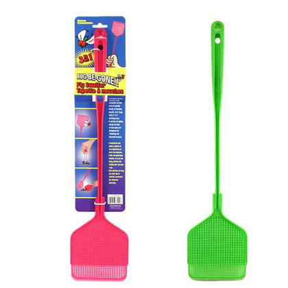 Tige à mouche 3 en 1 avec pince à épiler et pelle à poussière, 1 couleur aléatoire par paquet