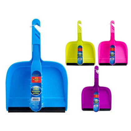 Mini Plastic Hand Held Cleaning Dustpan & Brush Set, Random Color