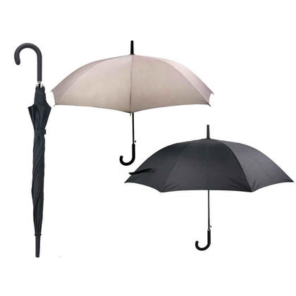 Automatic Open Umbrella Windproof Rain Auto Rubber Coated Handle, 1 Randomized Color Per Pack