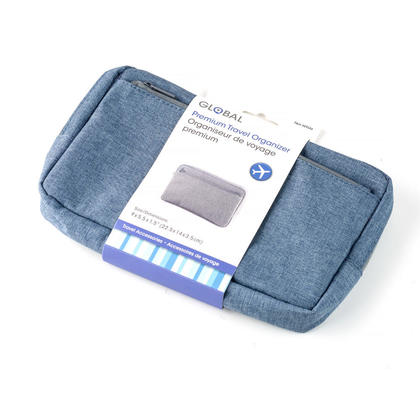 Premium Travel Organizer Bag Storage 23x14x4cm, 1 Randomized Color Per Pack
